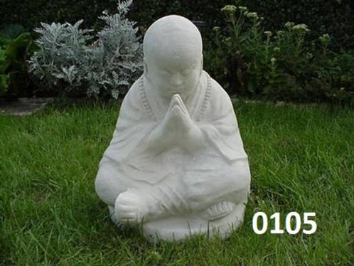 Boeddha shaolin Buddha shaolin boeddha bidend., Tuin en Terras, Tuinbeelden, Nieuw, Abstract beeld, Beton, Ophalen