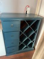 Houten wijnrek met lades, Ophalen, Gebruikt, 50 tot 75 cm, 15 tot 25 flessen