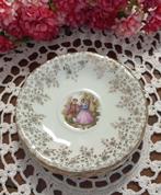 Set van 3 brocante schoteltjes,barok afbeelding,Bavaria/CoPo, Antiek en Kunst, Ophalen of Verzenden