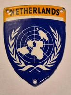 KL Korea metalen mouwembleem NDVN, Verzenden, Landmacht, Nederland, Embleem of Badge