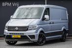 Volkswagen Crafter L3H2 2.0Tdi 177Pk Aut. | 2x Schuifdeur |, 12 maanden, Stof, Gebruikt, Zwart
