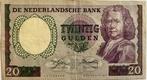 Schaarse twintig gulden 1955 Boerhaave, Postzegels en Munten, Bankbiljetten | Nederland, Ophalen of Verzenden, Los biljet