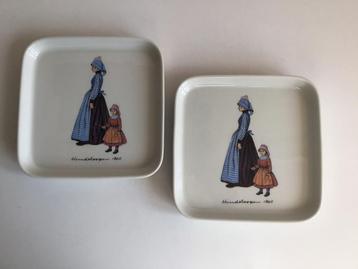 2x gebaksbordje bord Hindeloopen 1860 Villeroy & Boch beschikbaar voor biedingen