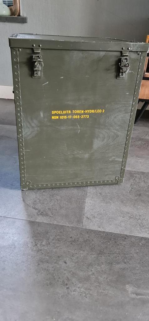 Legerkist / munitie kist, Huis en Inrichting, Woonaccessoires | Kisten, Gebruikt, Minder dan 50 cm, Ophalen of Verzenden