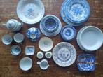 Set met blauw / wit servies 30 stuks, Ophalen, Gebruikt, Overige stijlen, Overige typen