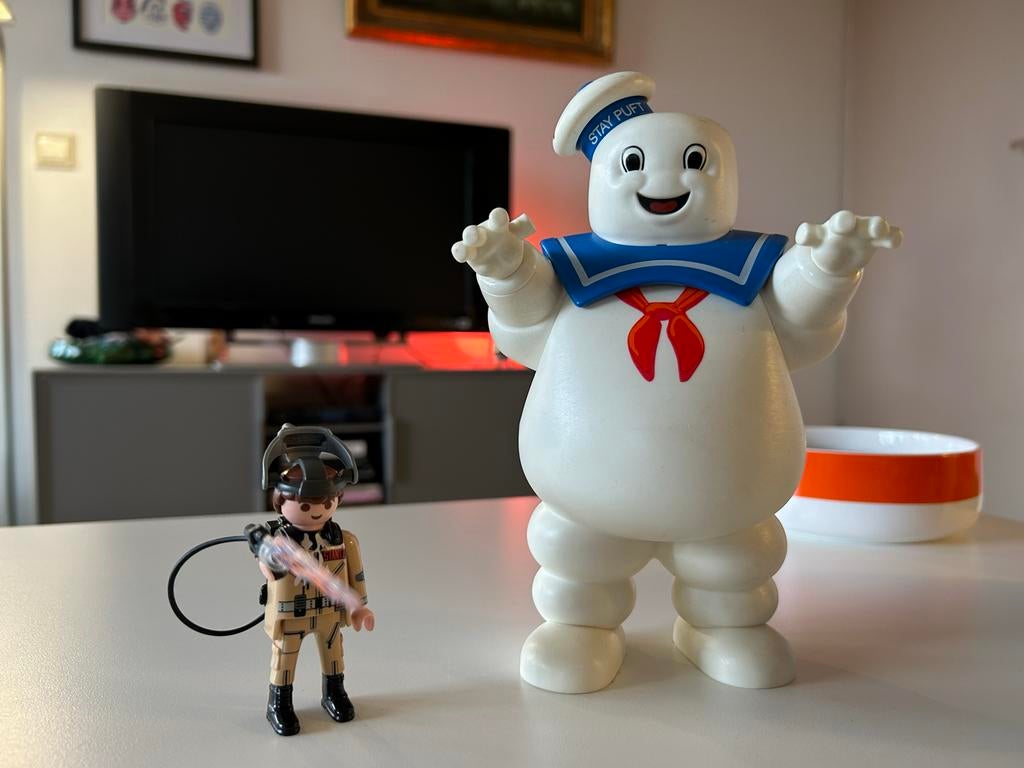 Playmobil Stay Puft Marshmallow Man & Ray Stantz, Verzenden, Gebruikt, Los playmobil