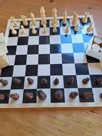 Keurig net schaakspel/damspel Staunton, Hobby en Vrije tijd, Een of twee spelers, Ophalen of Verzenden, Zo goed als nieuw