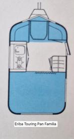 Eriba Touring Pan Famila 1996, Caravans en Kamperen, Caravans, Vast bed, Koelkast, Tot en met 2, Treinzit