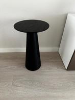 Bijzettafel Cone Zwart 35cm, Ophalen, Minder dan 55 cm, Rond, Zo goed als nieuw