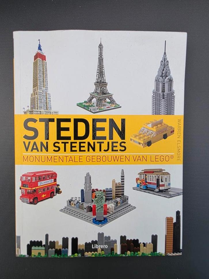 Steden van Steentjes - LEGO Boek (ZGAN), Boeken, Hobby en Vrije tijd, Zo goed als nieuw, Overige onderwerpen, Geschikt voor kinderen
