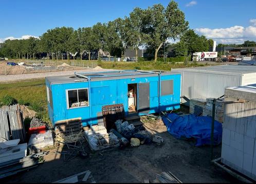 Bouwkeet / schaftkeet incl 2 ruimtes, toilet en keukenblok, Doe-het-zelf en Verbouw, Bouwketen en Schaftketen, Gebruikt, Ophalen