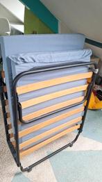 Logeerbed opklapbed, Ophalen, Eenpersoons, Zwart, 190 cm of minder