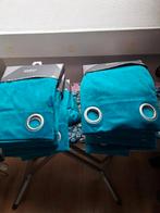 Turquoise velvet velours gordijnen
140 breed x 240 hoog, 100 tot 150 cm, 200 cm of meer, Nieuw, Ophalen of Verzenden