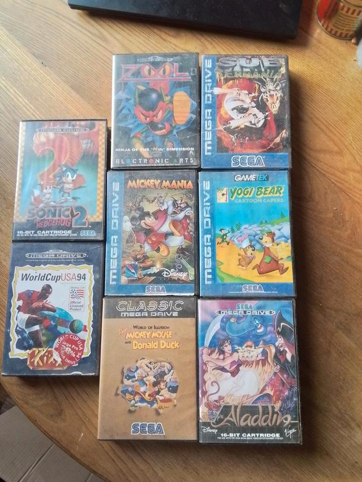 Sega Mega Drive Spellen - 8 stuks, Spelcomputers en Games, Games | Sega, Gebruikt, Ophalen of Verzenden