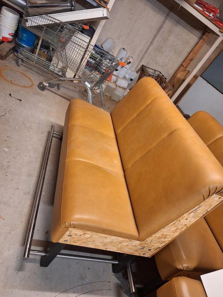 Retro Banken voor Horeca of Thuis, Huis en Inrichting, Banken | Sofa's en Chaises Longues, Gebruikt, Driepersoons, 150 tot 200 cm