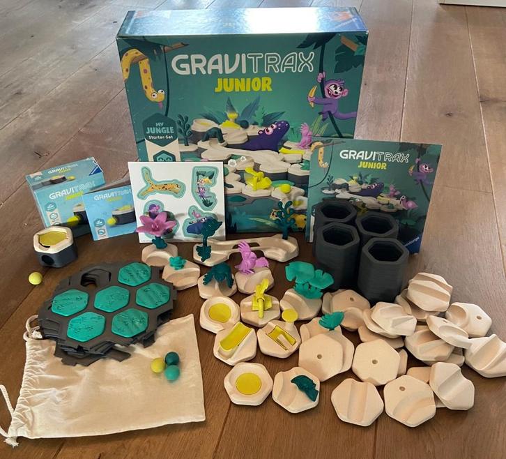 Gravitrax junior startset + 1x uitbreiding, Kinderen en Baby's, Speelgoed | Educatief en Creatief, Gebruikt, Bouwen, Ontdekken