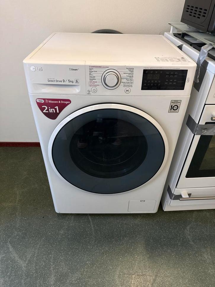 LG Wasdroogcombinatie - Direct Drive 9, Witgoed en Apparatuur, Was-droogcombinaties, Gebruikt, 8 tot 10 kg, 85 tot 90 cm, Ophalen