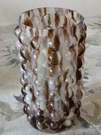 Vaas glas met bubbles 27 cm, Huis en Inrichting, Overige kleuren, Ophalen of Verzenden, Minder dan 50 cm, Glas