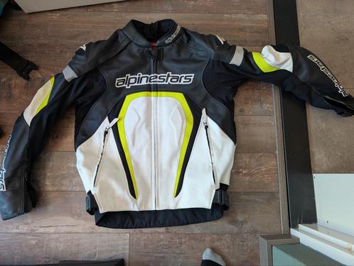 Bijna nieuwe alpinestars lederen motor jas maar 56, Motoren, Kleding | Motorkleding, Tweedehands, Ophalen