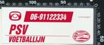 Sticker: PSV - Voetballijn - Eindhoven, Verzamelen, Ophalen of Verzenden, Zo goed als nieuw, Sport