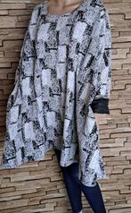 NAVEED Nieuw Off-White Zwart A-Lijn Tuniek, maat 54/56, Kleding | Dames, Overige kleuren, Verzenden, Blouse of Tuniek, Naveed