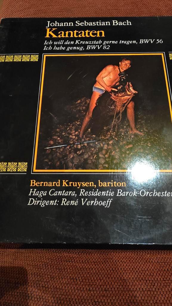 Bach Kantaten LP - Kruysen, Verhoeff, Cd's en Dvd's, Vinyl | Klassiek, Zo goed als nieuw, Barok, Vocaal, 12 inch, Ophalen of Verzenden