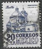 Mexico 1950/1952 - Yvert 631 - Kathedraal Puebla (ST), Verzenden, Gestempeld, Midden-Amerika