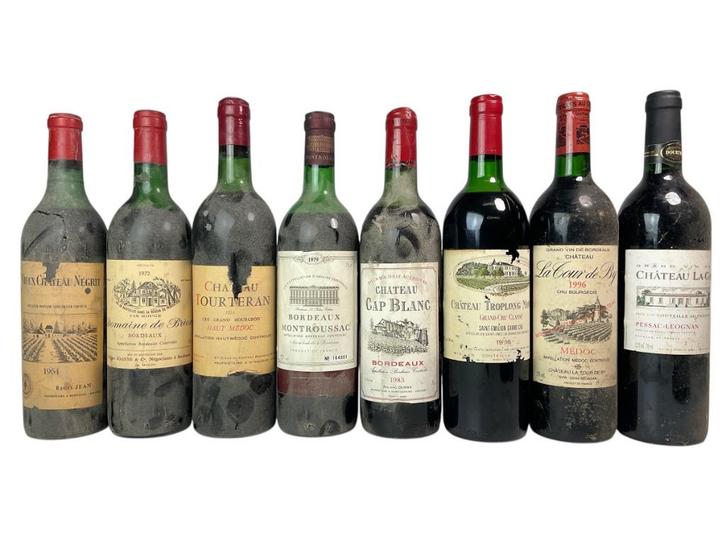 Acht flessen rode Bordeaux Haut Médoc Grand Cru wijn, Verzamelen, Wijnen, Nieuw, Rode wijn, Frankrijk, Ophalen of Verzenden