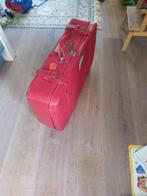 Mooie rode koffer, lekker vintage, Ophalen, Gebruikt, Slot, Leer