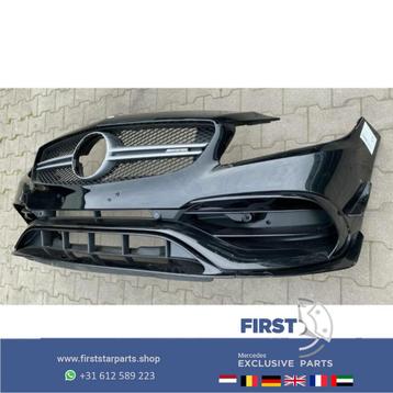 W176 A45 AMG FACELIFT VOORBUMPER ZWART COMPLEET AERO PAKKET  beschikbaar voor biedingen