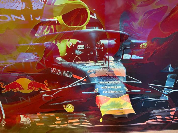 Red Bull Racing Canvas Schilderij van Fabian, Antiek en Kunst, Kunst | Overige Kunst, Ophalen