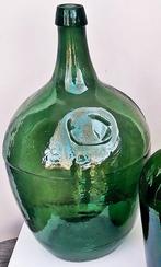 Antieke Fles  - Groen Glas - 45CM Hoog, Antiek en Kunst, Ophalen of Verzenden