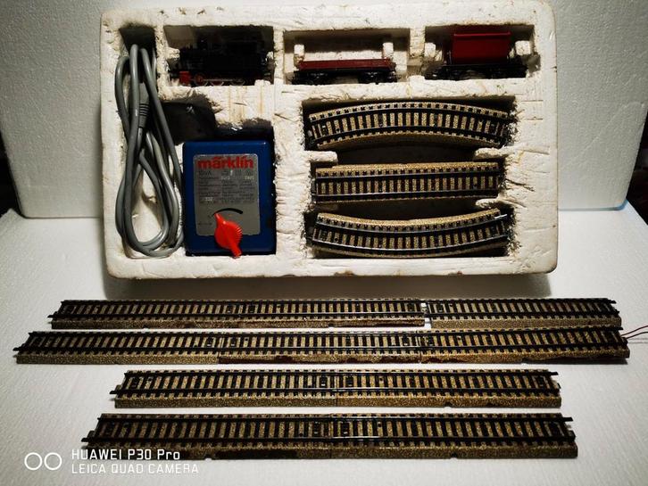 Märklin starterset Treinset met Rails en Transformator, Hobby en Vrije tijd, Modeltreinen | H0, Zo goed als nieuw, Treinset, Wisselstroom