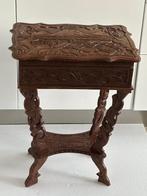 Prachtige Handsnijwerken Tafel-Indonesische, Ophalen, Minder dan 55 cm, Gebruikt, 60 cm of meer