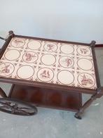 Theekartje donker eiken prijs € 40.00, Ophalen of Verzenden