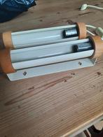 Vintage Wandlampen Set met Houten Details bed lampjes, Ophalen of Verzenden, Gebruikt, Metaal, Vintage