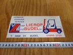 sticker strip heftruck van lierop budel bv verkoop verhuur s, Ophalen, Zo goed als nieuw, Bedrijf of Vereniging