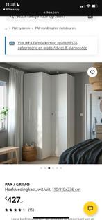 kledingkast pax/grimo ikea, Ophalen, Gebruikt, 100 tot 150 cm, 200 cm of meer