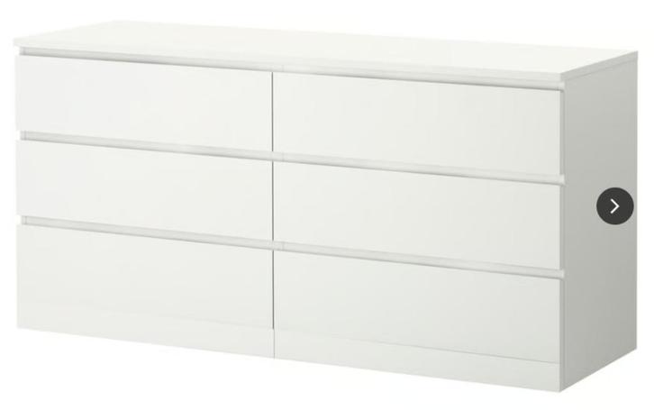 MALM Ladekast met 6 lades, Huis en Inrichting, Kasten | Ladekasten, Zo goed als nieuw, Minder dan 100 cm, 150 tot 200 cm, 75 cm of meer