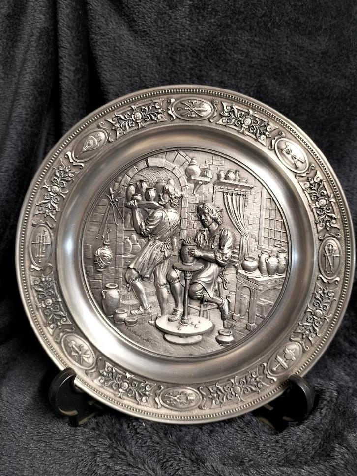 Tinnen wandborden, Antiek en Kunst, Antiek | Tin, Ophalen of Verzenden