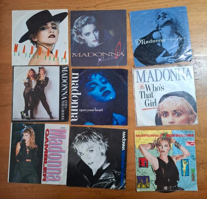 Madonna singles zie fotos en omschrijving   vinyl lp single, Cd's en Dvd's, Vinyl | Overige Vinyl, Zo goed als nieuw, Ophalen of Verzenden