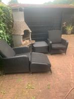 Mooie zwarte set, goede kwaliteit, Tuin en Terras, Ophalen, Zo goed als nieuw
