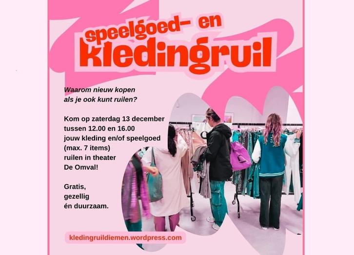Kleding- en speelgoedruil | 13 dec | swap | free | gratis, Tickets en Kaartjes, Evenementen en Festivals, Eén persoon