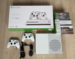 Xbox One S 1TB + 2 controllers + 17 spellen, Ophalen, Gebruikt, Met 2 controllers, Xbox One S