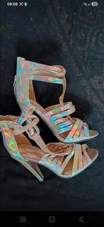 Nieuwe goud holographic kleur schoenen, maat 38, Nieuw, Ophalen of Verzenden, Schoenen met hoge hakken, Overige kleuren