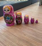 Mooie roze Matroesjka poppetjes set 5- delig, Ophalen of Verzenden, Zo goed als nieuw