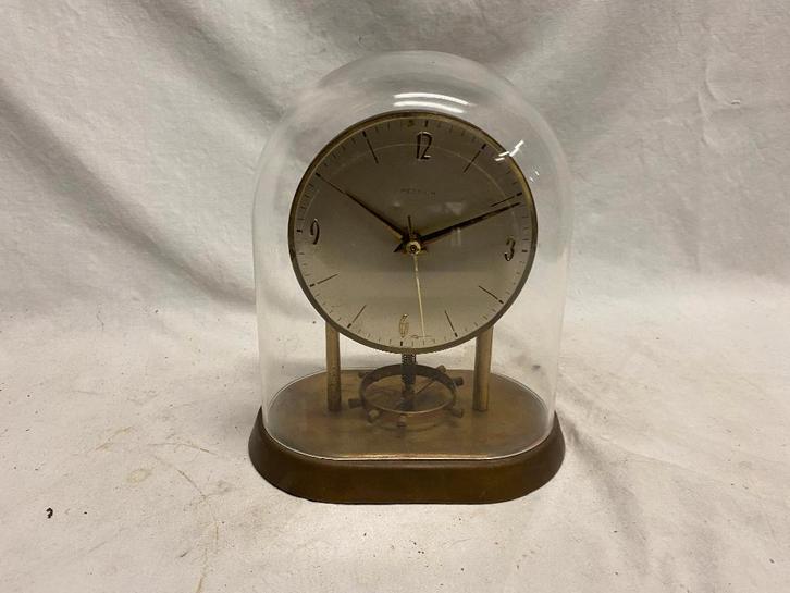 Elektrische Hettich tafelklok, Antiek en Kunst, Antiek | Klokken, Ophalen of Verzenden