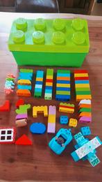 Lego duplo 80 bouwstenen in stevige opbergbak blokken, Ophalen of Verzenden, Zo goed als nieuw, Losse stenen, Duplo