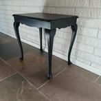 Vintage bijzet queen ann tafel zwart, Ophalen, Rond, Minder dan 55 cm, 45 tot 60 cm