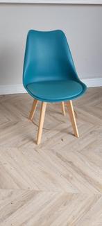 Set van 4 moderne blauwe eetkamerstoelen –zo goed als nieuw!, Blauw, Zo goed als nieuw, Vijf, Zes of meer stoelen, Ophalen
